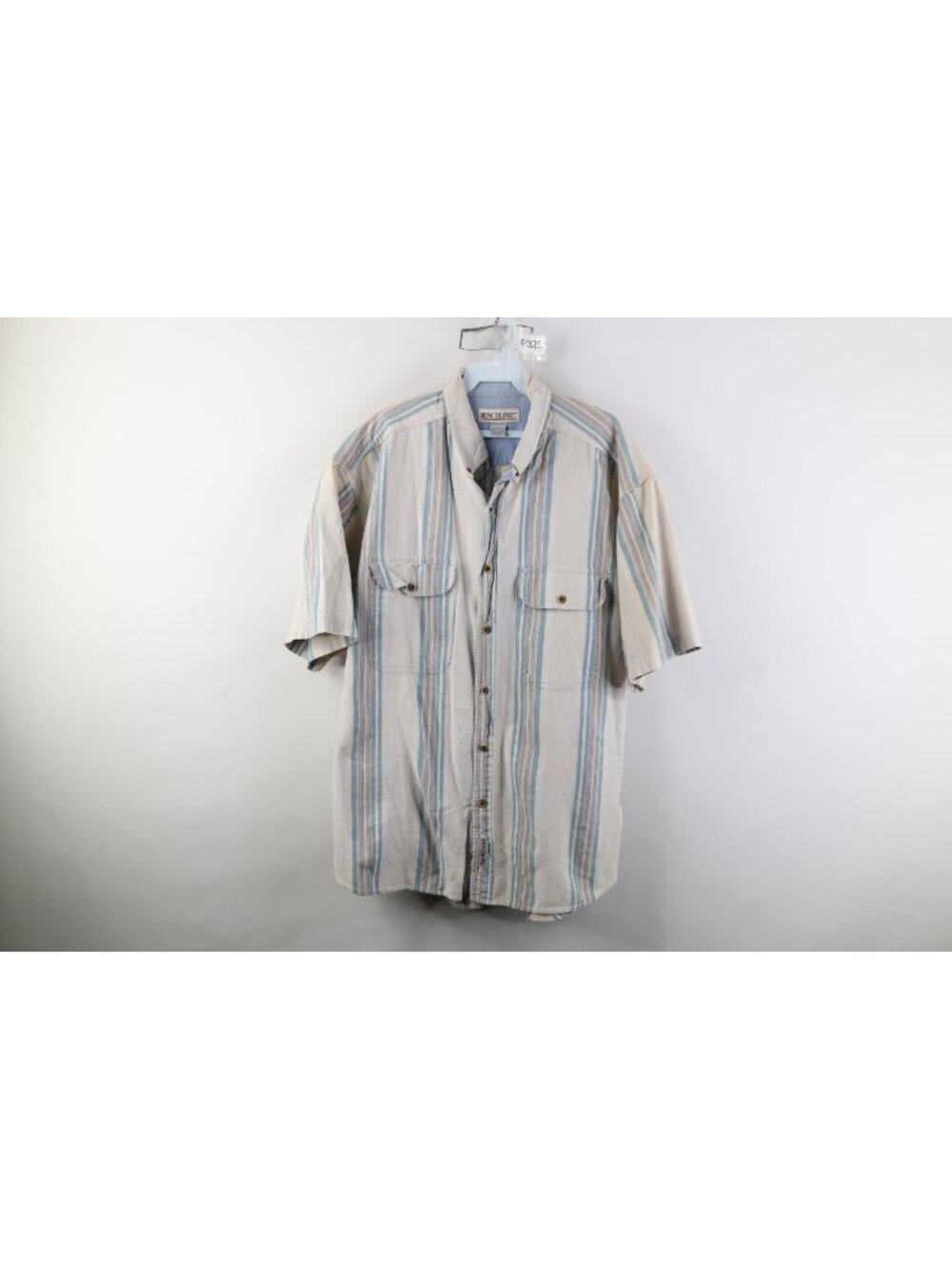 Vtg 90s Streetwear Mens XL Faded Baggy Flannel Collared Button Down Shirt Stripe